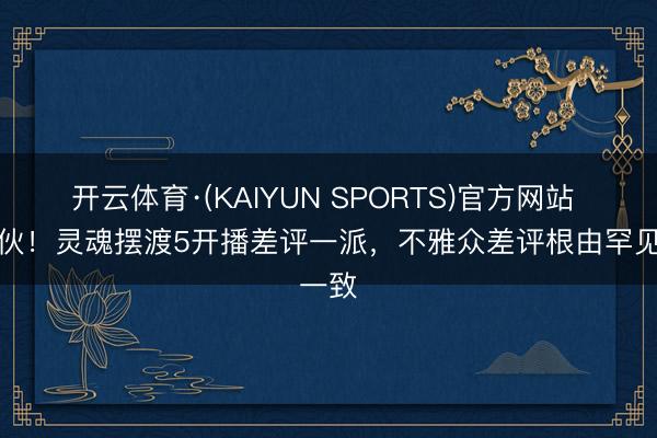 开云体育·(KAIYUN SPORTS)官方网站 好家伙！灵魂摆渡5开播差评一派，不雅众差评根由罕见一致